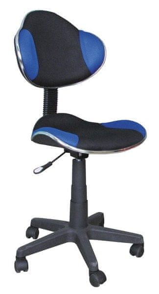 CASARREDO Kancelárska stolička Q-G2 čierna / modrá